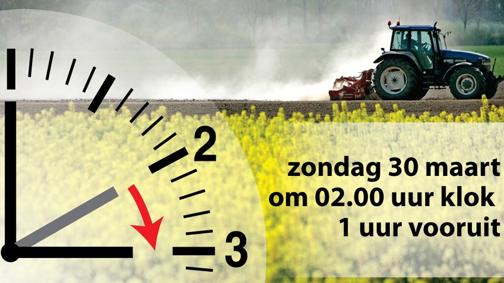 Opgelet: de klok is een uur vooruit gegaan