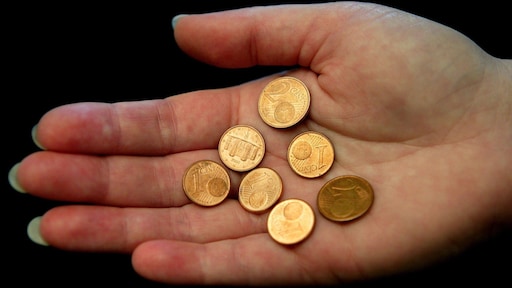 Winkeliers bang voor terugkeer eurocenten