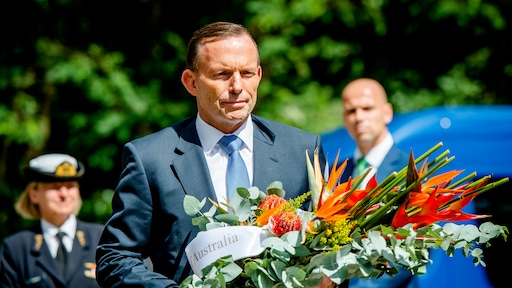MH17: Abbott gaat er 'met gestrekt been in' bij Poetin