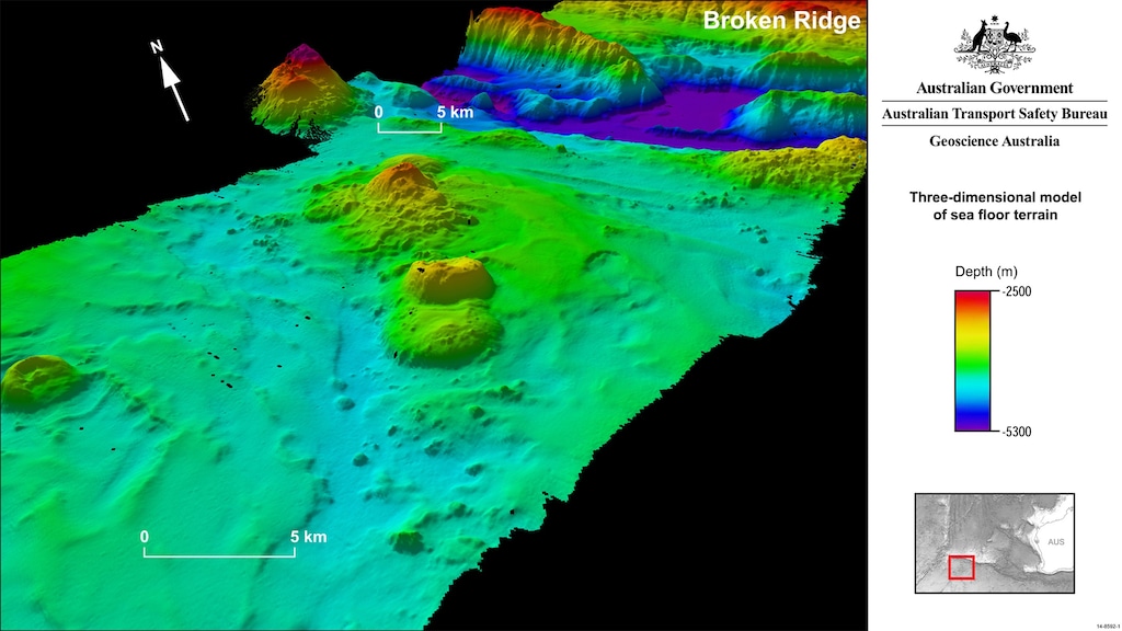 3D-beelden oceaanbodem voor zoektocht MH370