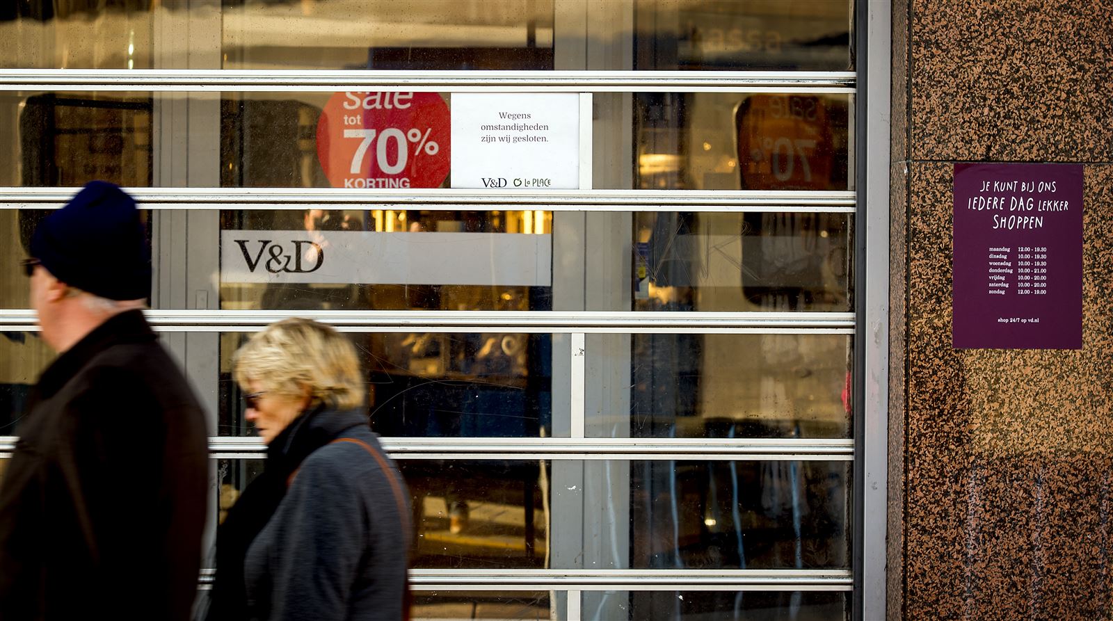 Winkels V&D weken dicht; onderhandeling gaat door