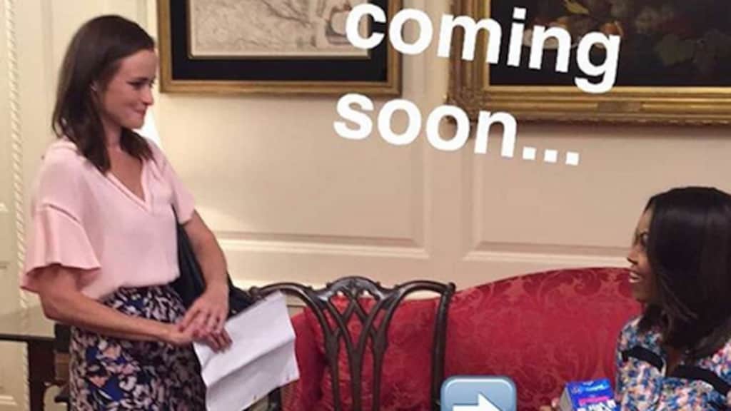 Gilmore Girl Alexis Bledel op bezoek bij Michelle Obama