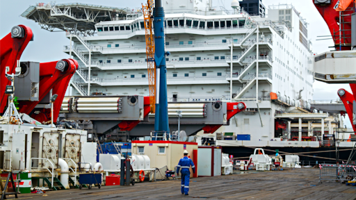 Aan boord van het grootste schip ter wereld