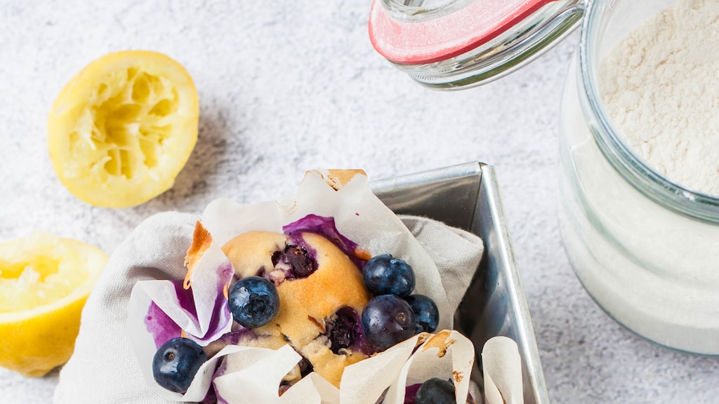 Weekendtraktatie: blueberry muffins