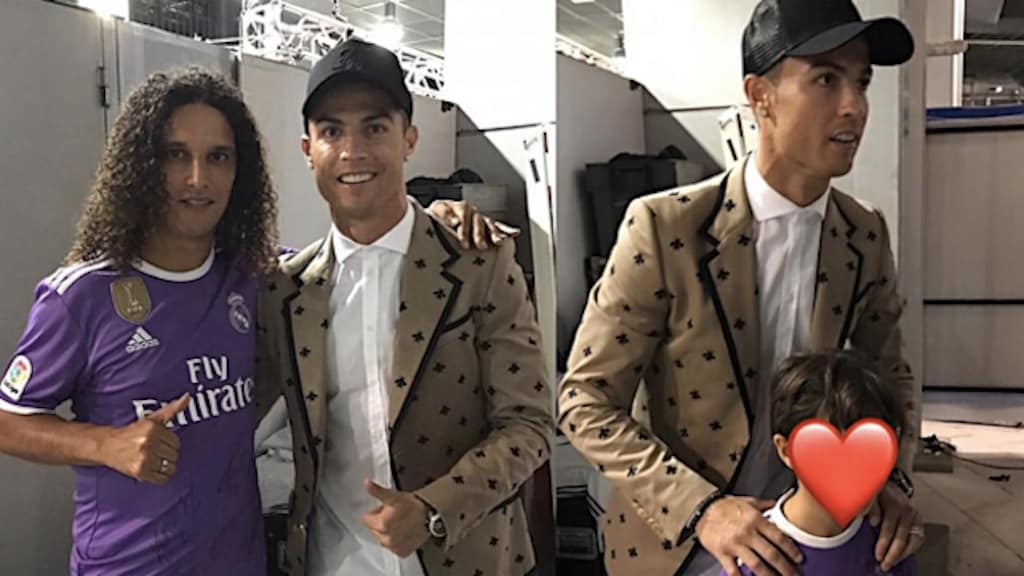 Foto: Ali B ontmoet Cristiano Ronaldo
