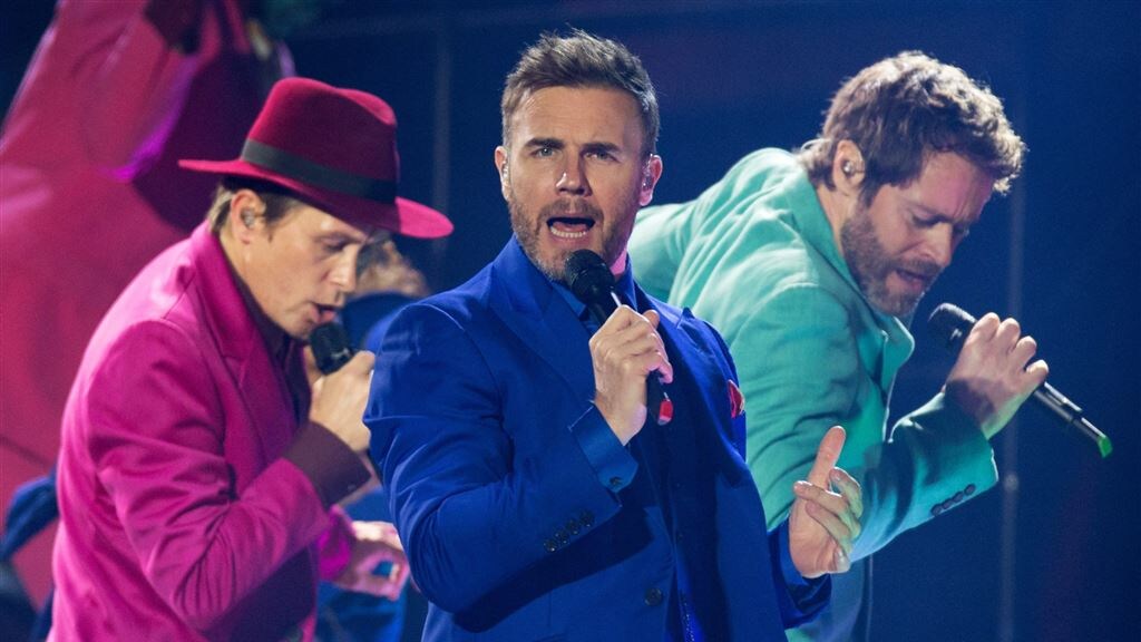 Streep door optredens Take That in Manchester
