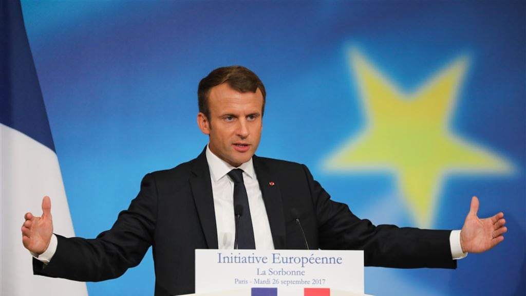 Franse president Macron pleit voor Europese interventiemacht