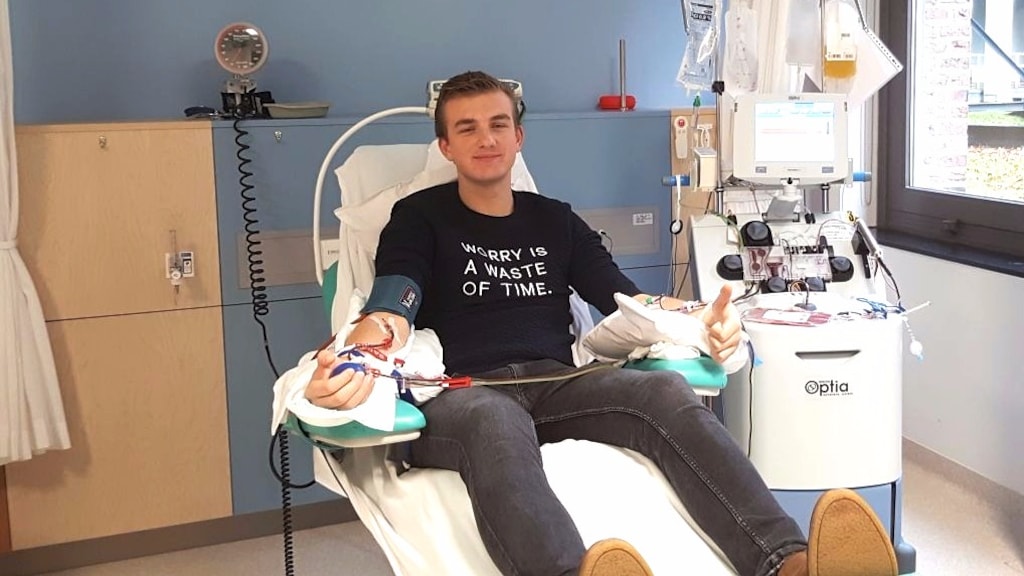 Mick (19) doneerde zijn stamcellen: 'Misschien heb ik wel iemands leven gered'