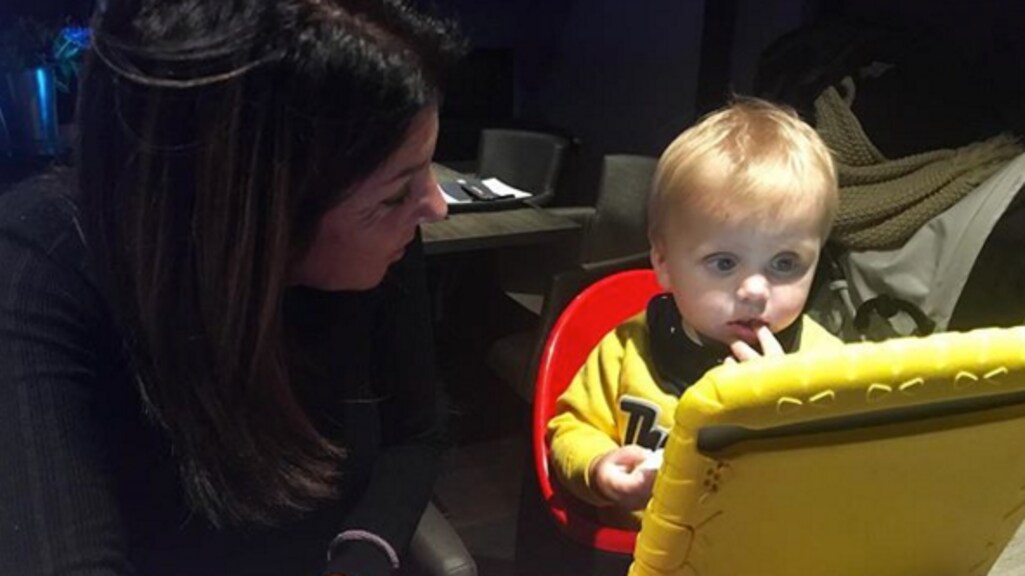 Eindelijk samen: Rachel Hazes en kleinzoon André