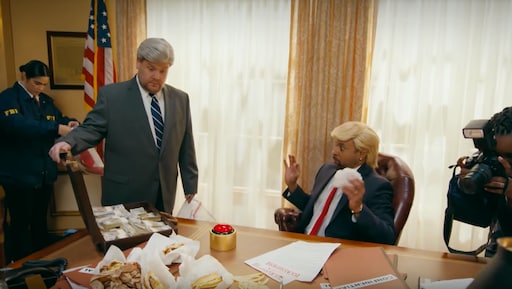 James Corden en Shaggy doen Trump parodie