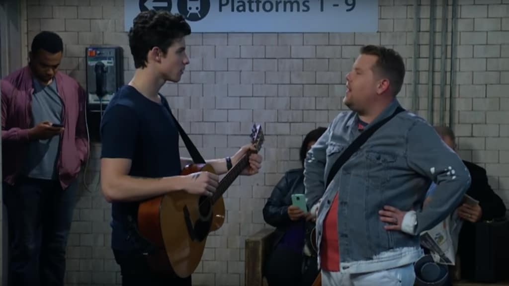 Shawn Mendes en James Corden gaan de strijd aan