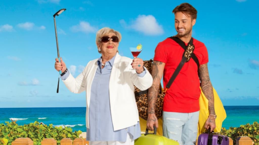 Dave gaat naar Ibiza met zijn oma