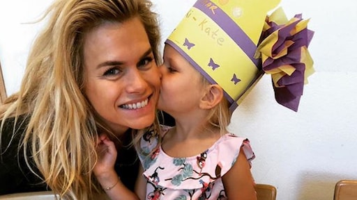 Bijzondere dag voor dochtertje Nicolette van Dam