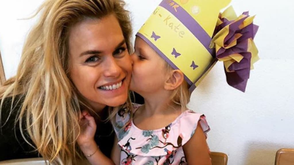 Bijzondere dag voor dochtertje Nicolette van Dam