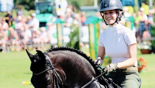 Paardenmeisje Britt Dekker kon met hitte niet trainen voor NK