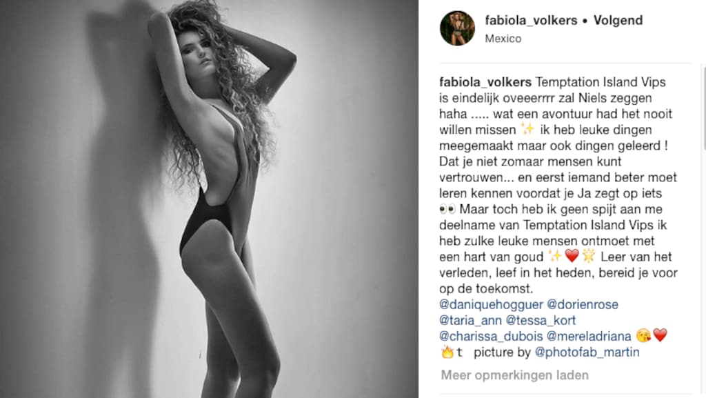 Fabiola reageert op Niels en Rosanna