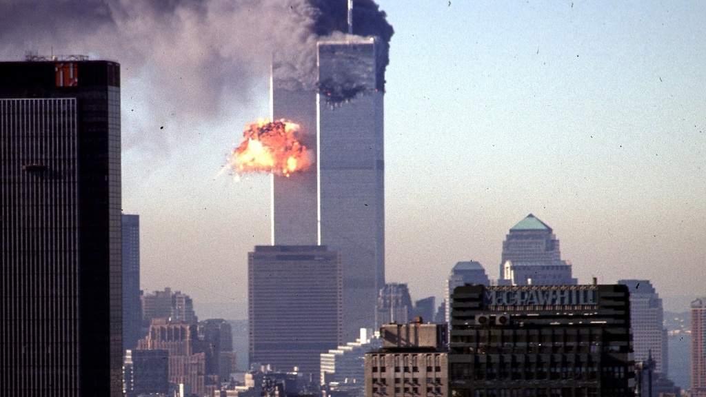 De aanslagen op de Twin Towers op 11 september 2001.