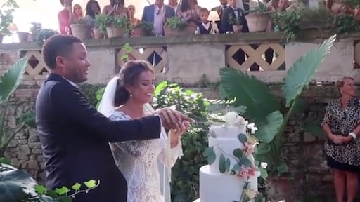 Laura Ponticorvo en liefje snotterden wat af tijdens sprookjeshuwelijk