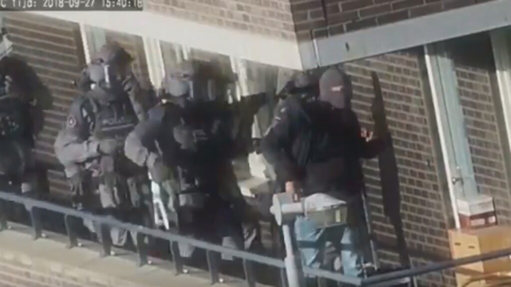 Heftige beelden van arrestaties terreurverdachten