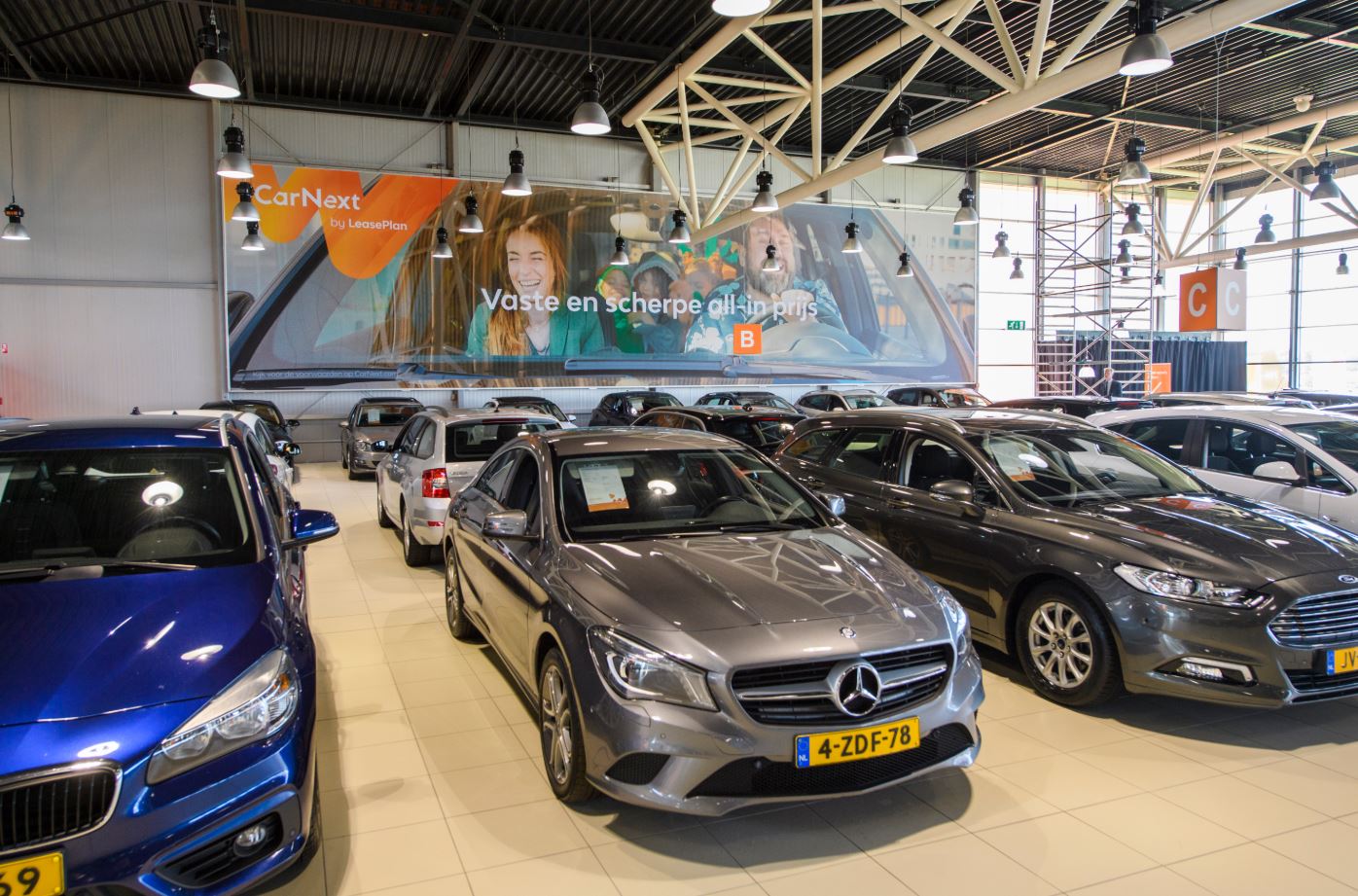 Een showroom van Leaseplan in Breukelen.