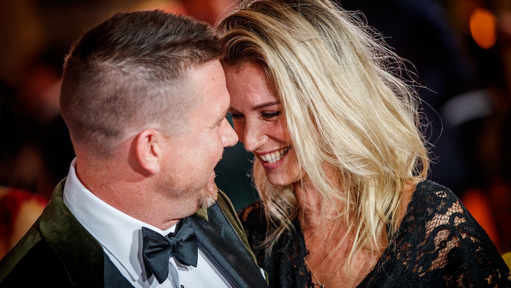 Details: hier vierden Johnny en Anouk gisteravond feest
