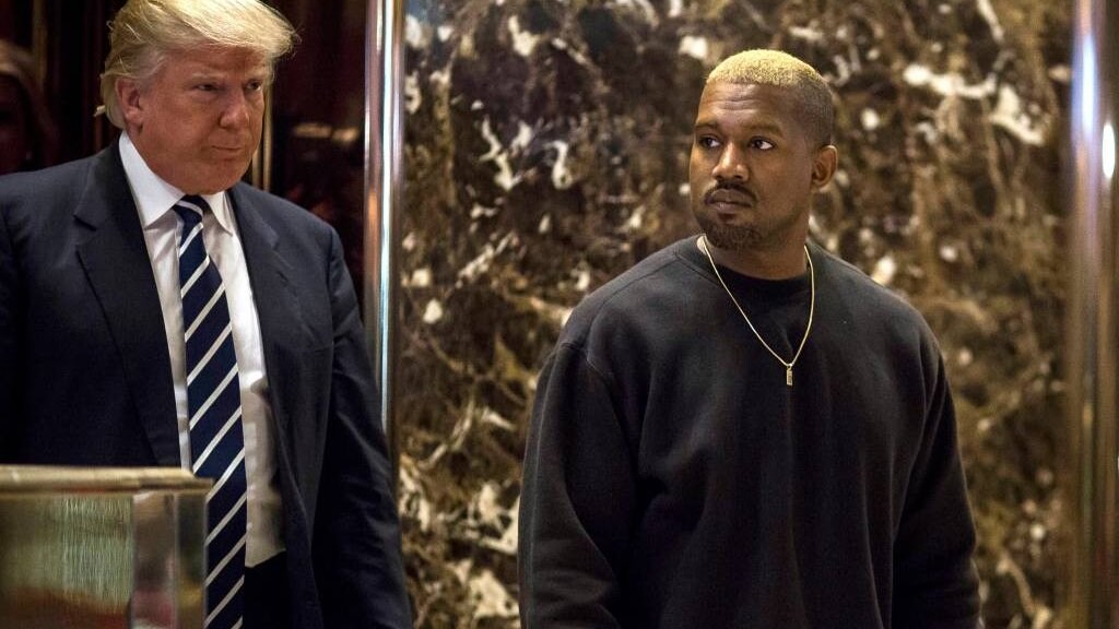 Kanye West op bezoek bij Trump