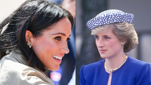 Meghan Markle draagt sieraden van Diana
