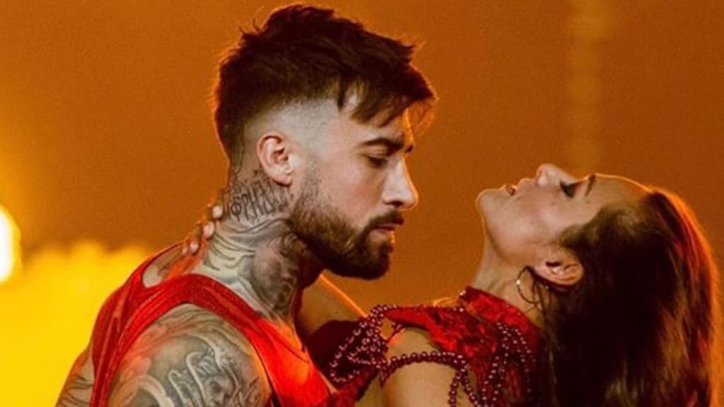 Fabrizio zet Dancing with the Stars-studio in vuur en vlam