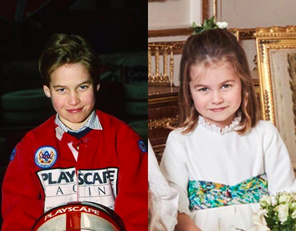 Cute! Prinses Charlotte is precies haar vader