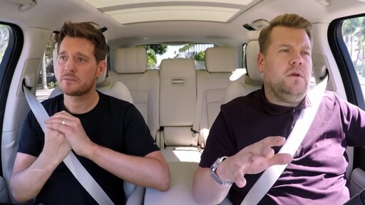 Emotionele Michael Bublé in Carpool Karaoke