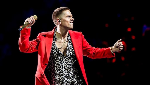 André Hazes aan het nagenieten van concertreeks