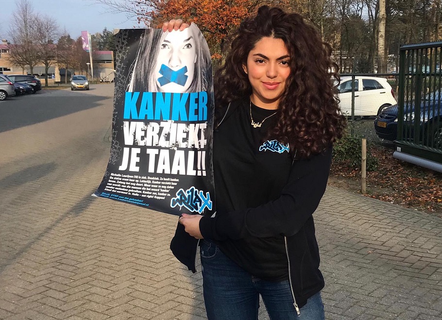 Niemand die nog scheldt met kanker, dat is het ultieme doel van Marina