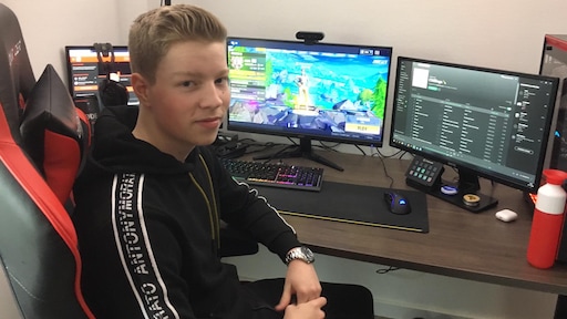 Gamen en (bijna) niet meer naar school: Dylan leeft de droom van elke 16-jarige