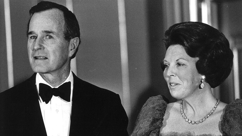George Bush senior en Beatrix.