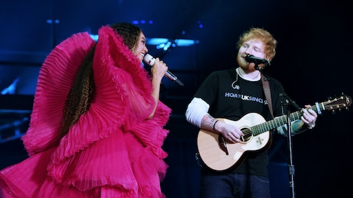 Beyoncé en Ed Sheeran maken indruk met duet