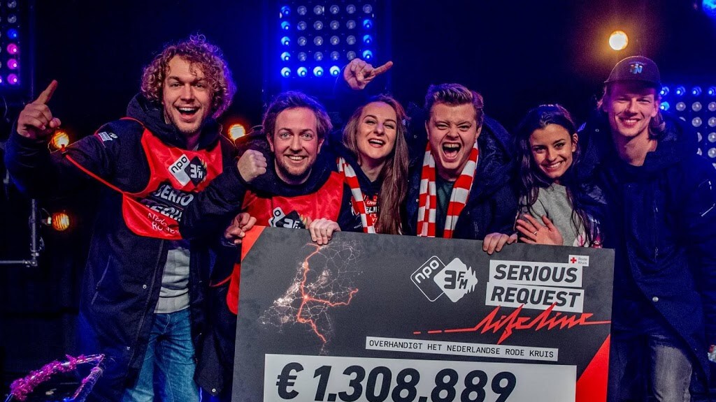 3FM Serious Request goed voor 1,3 miljoen euro