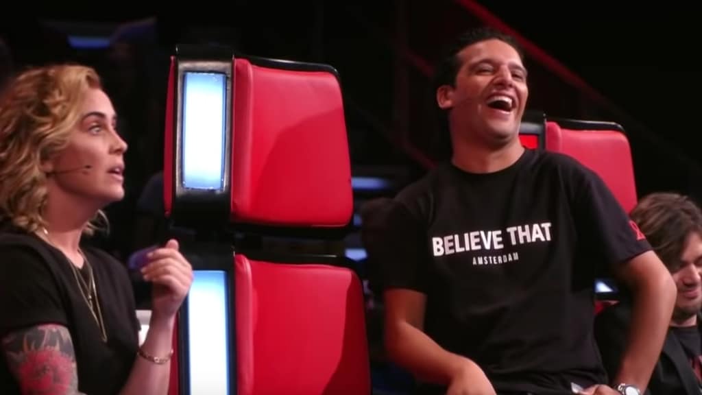 Ali B groot fan van de altijd eerlijke Anouk in The Voice