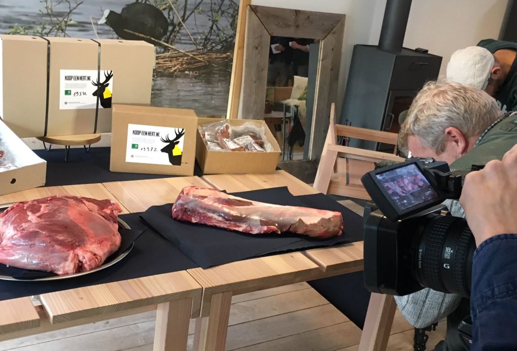Vlees van herten Oostvaardersplassen te koop, deel naar voedselbank