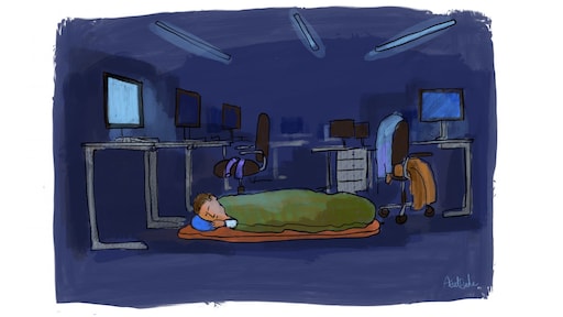 Op straat na je scheiding: 'Soms slapen mensen stiekem op kantoor'