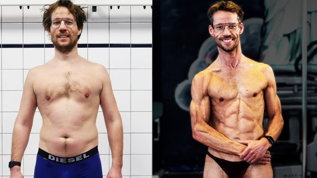 Wauw! Giel Beelen heeft een sixpack