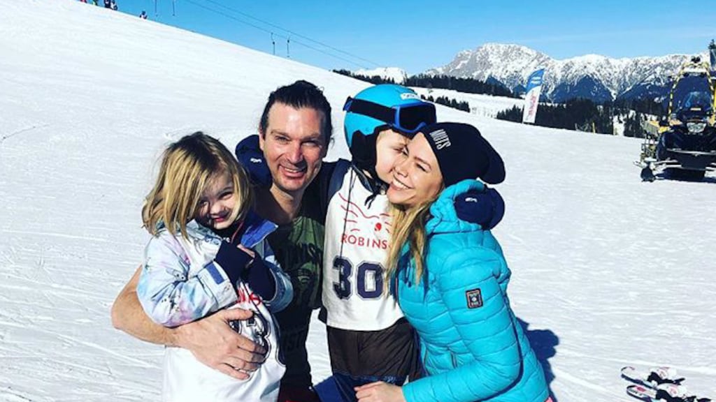 Nicolette zet relatieproblemen opzij in de sneeuw