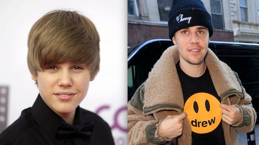 Throwback: De transformatie van jarige job Justin Bieber