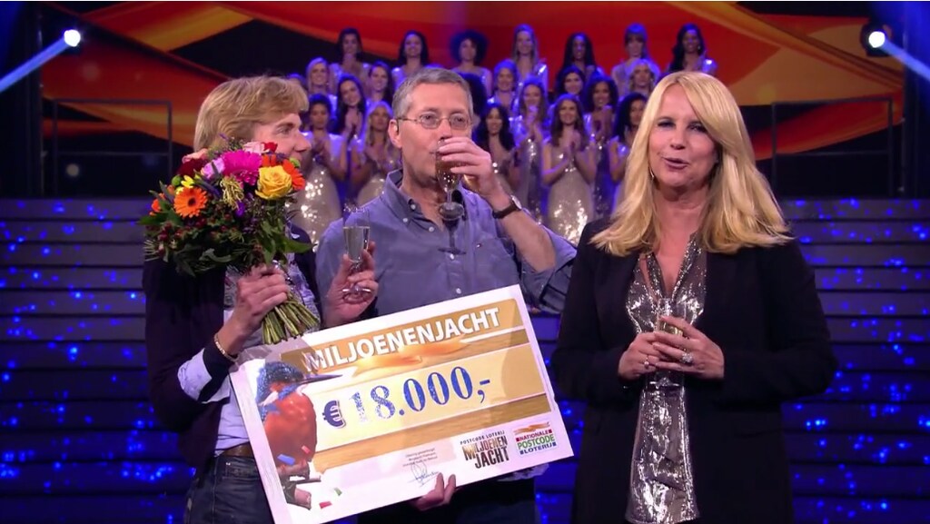 Miljoenenjacht-deelnemer vergokt ruim drie ton