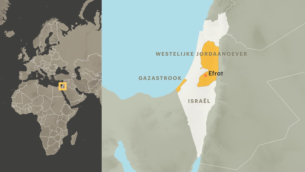 Efrat ligt in Palestijns gebied.