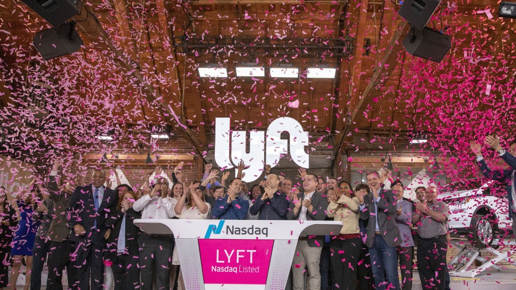 Taxi-app Lyft zakt op dag 2 al onder de introductiekoers