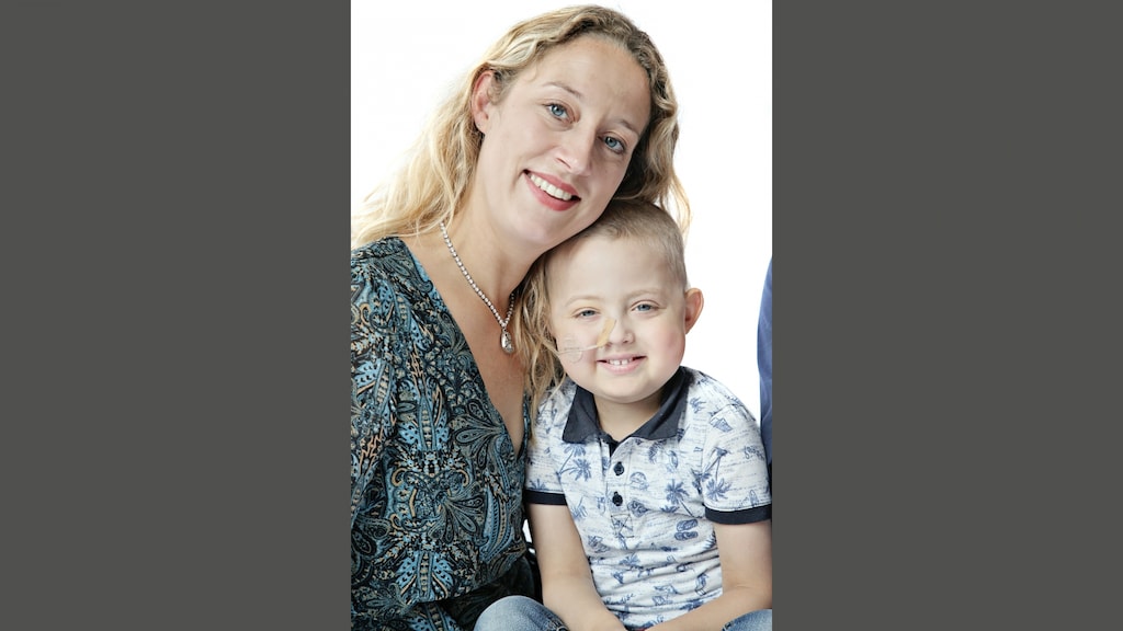 Maaike en haar zoontje Thijs.