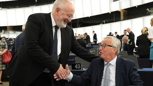 Volgt Timmermans Juncker op? 'Er is een klein kansje'