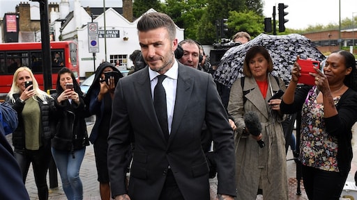 Bellende Beckham is rijbewijs zes maanden kwijt