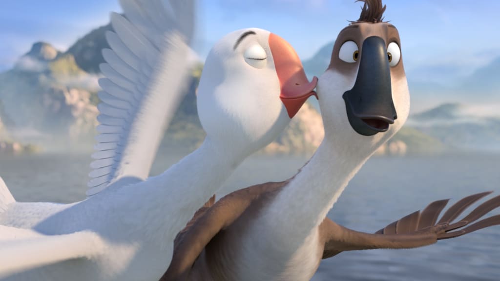 Johnny Kraaijkamp jr. en Kim-Lian in ganzenfilm