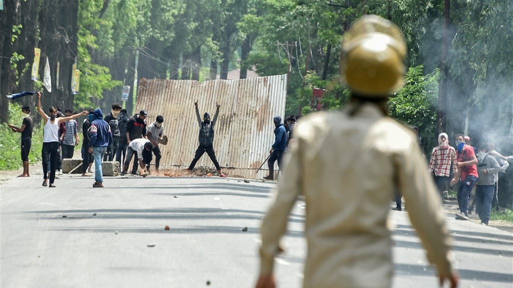 De betoging liep uit de hand.